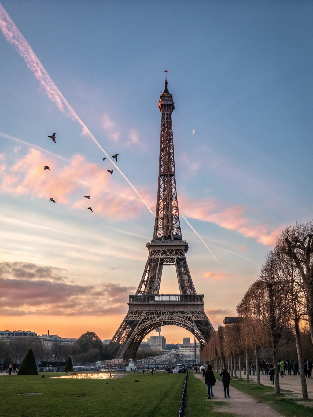 Eiffel Tower iron structure Paris France