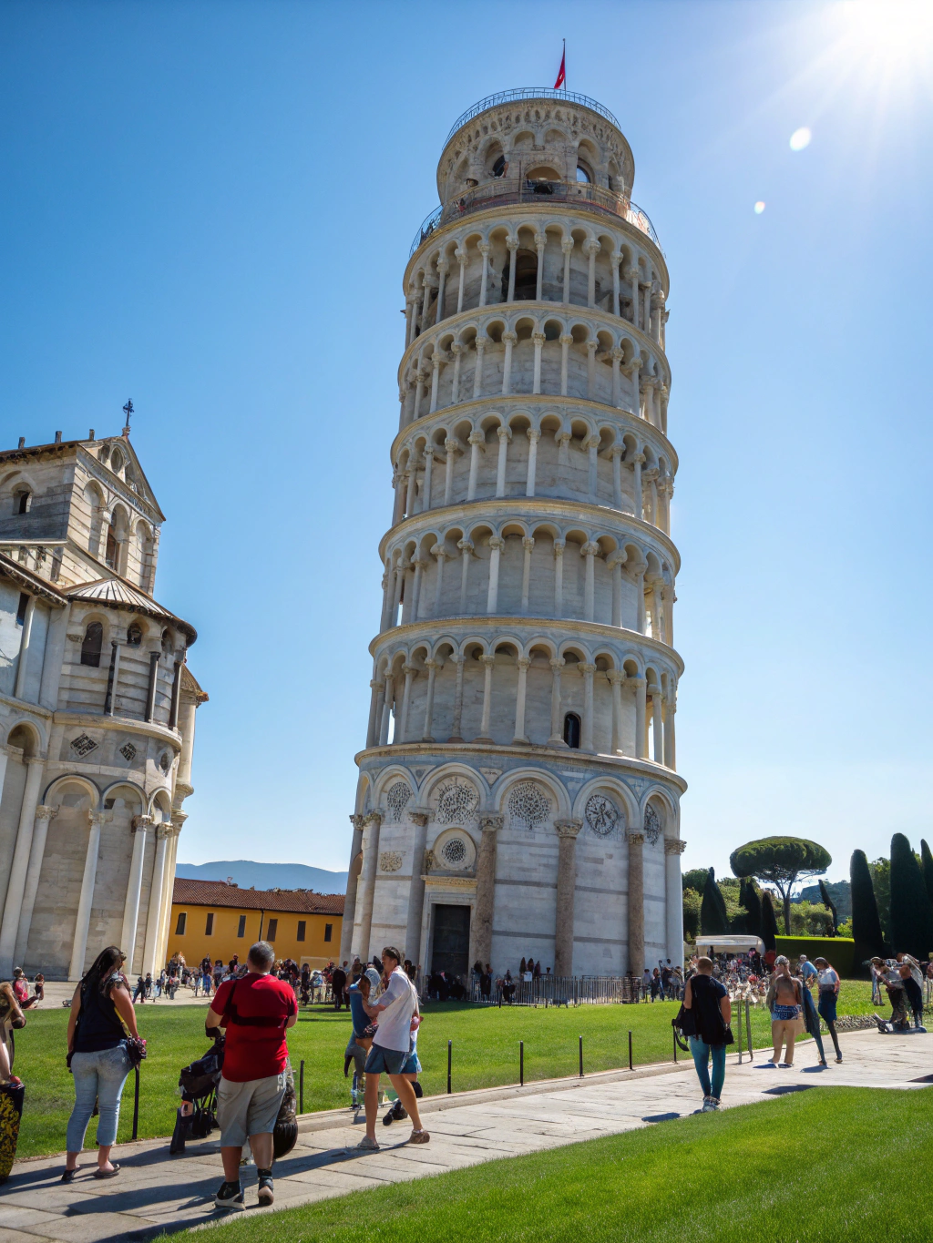 Leaning Tower of Pisa marble tower Italy