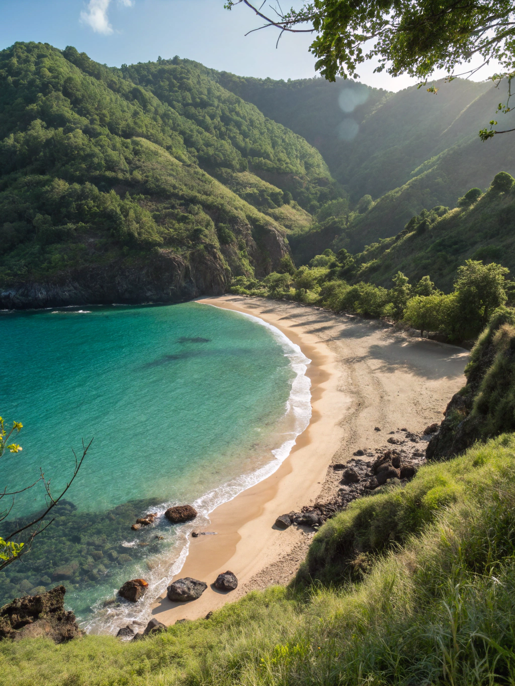Dramatic cliffside luxury retreat overlooking rugged Atlantic ocean cliffs and lush botanical gardens in Madeira