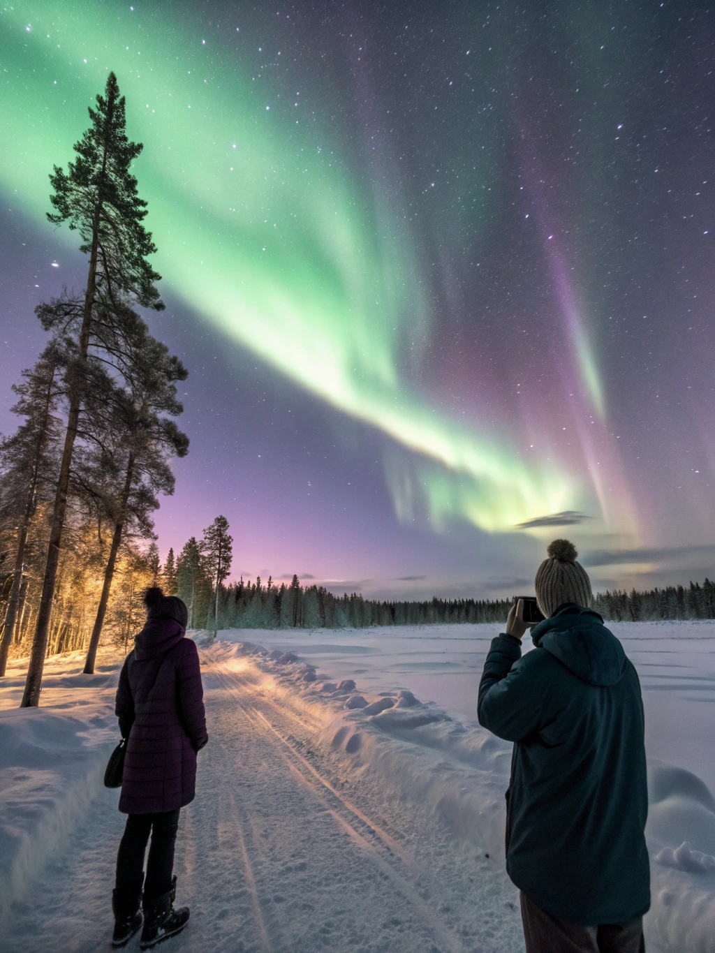 Northern Lights Aurora over Abisko Sweden