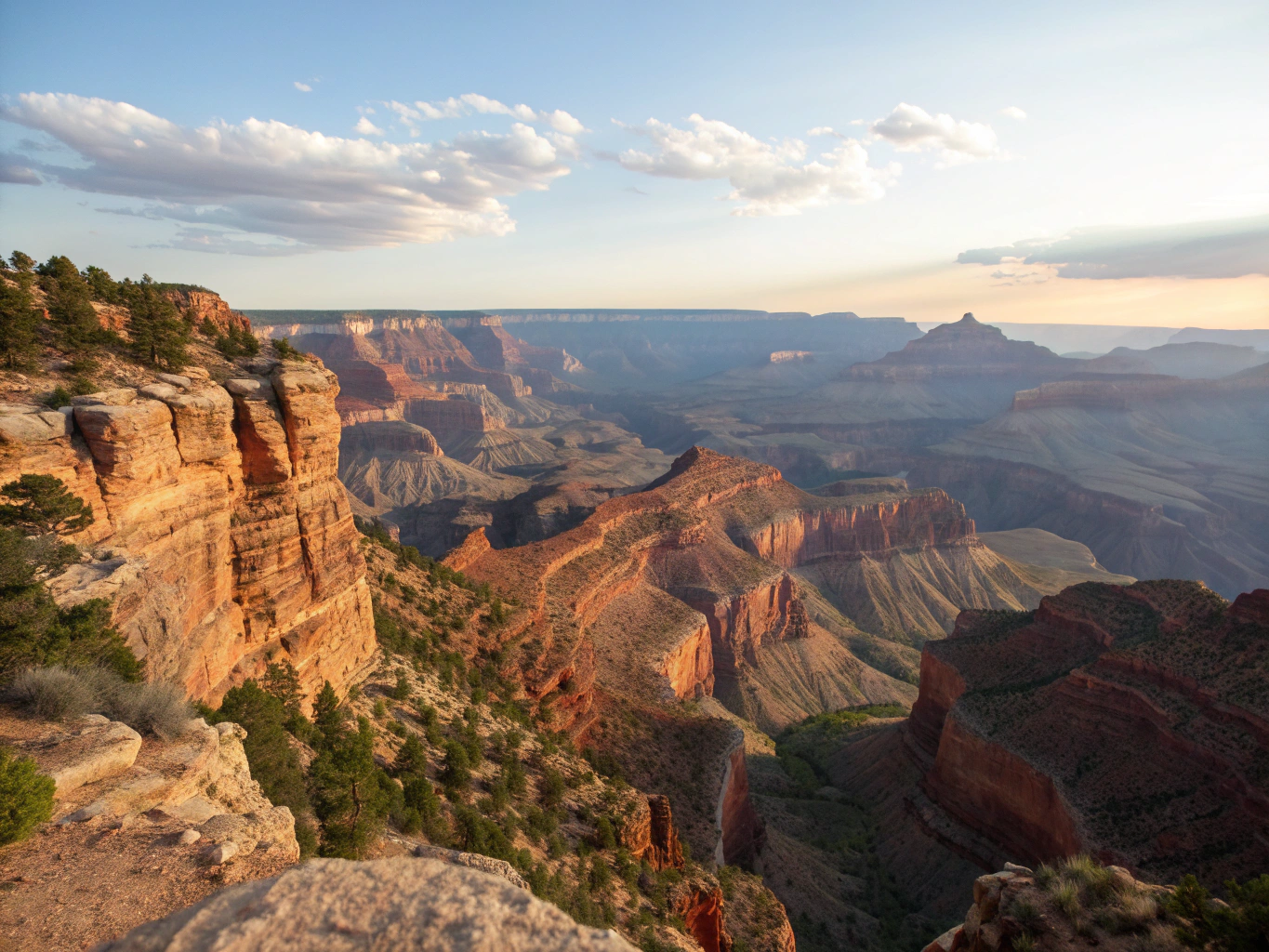 Expansive panoramic canyon overlook from Island in the Sky in Canyonlands